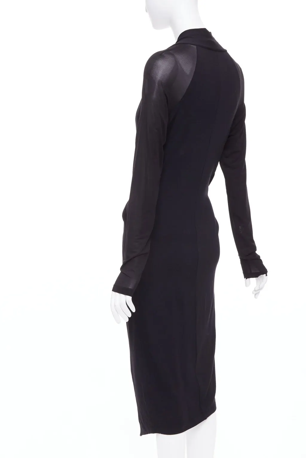 Donna Karan Black Viscose Dress Black Viscose Fair - Box View