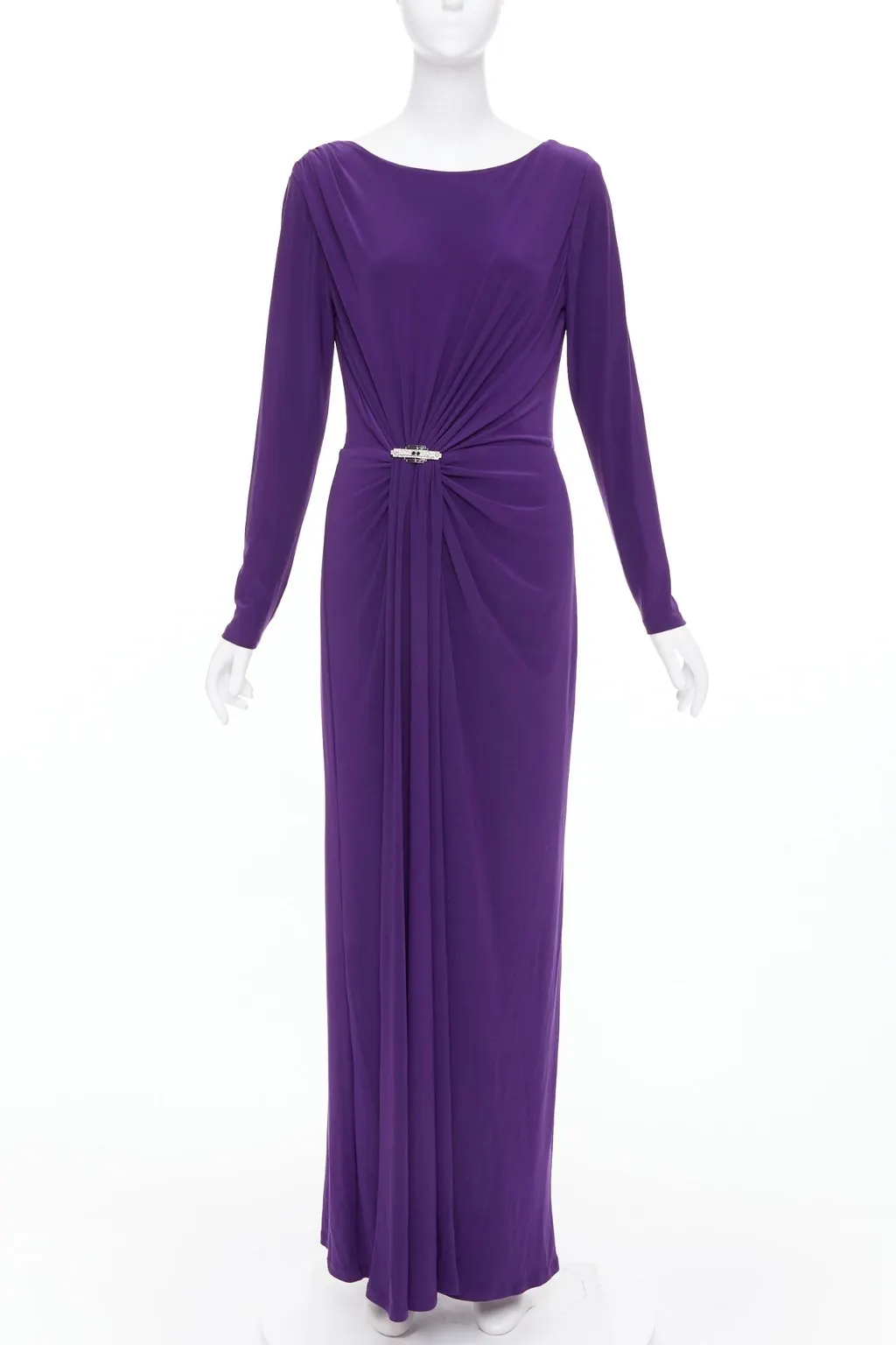 Ralph Lauren Purple Polyester Dress Purple Polyester Never worn, with tag - Front View