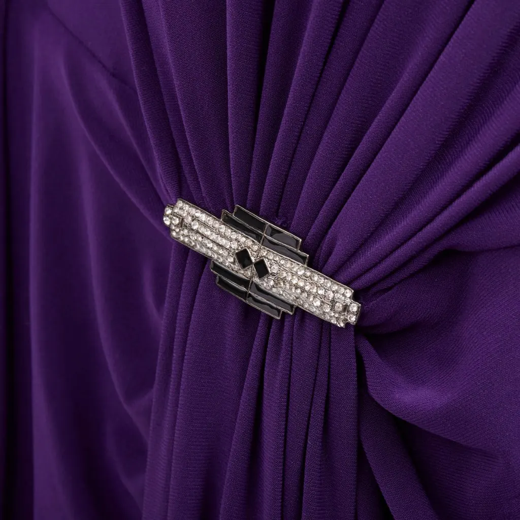 Ralph Lauren Purple Polyester Dress Purple Polyester Never worn, with tag - Back View