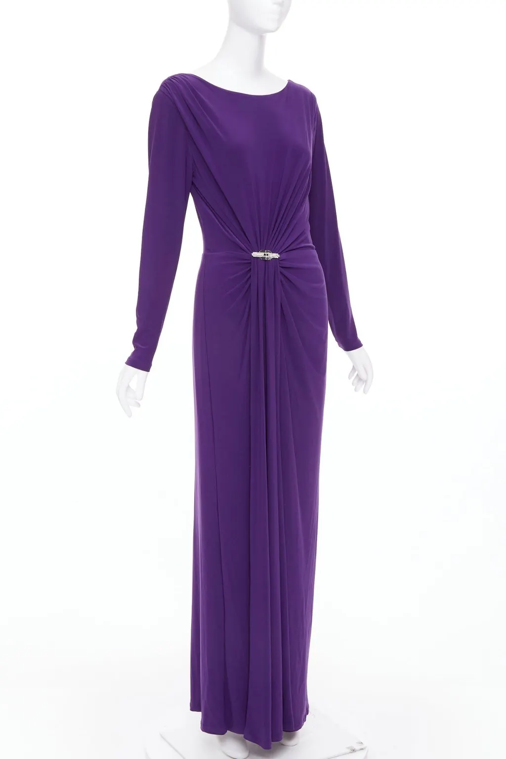 Ralph Lauren Purple Polyester Dress Purple Polyester Never worn, with tag - Inside View