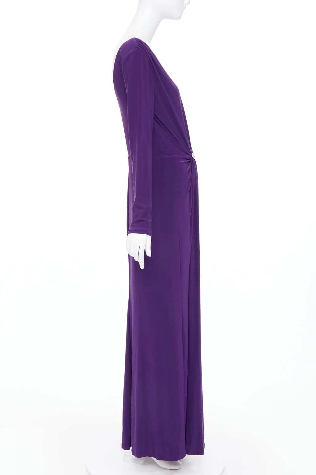 Ralph Lauren Purple Polyester Dress Purple Polyester Never worn, with tag - Model View