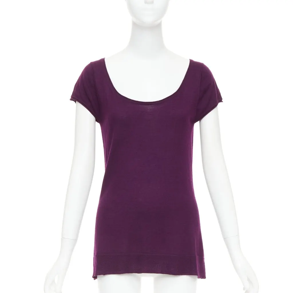 Donna Karan Purple Cashmere Knitwear Purple Cashmere Very good - Back View
