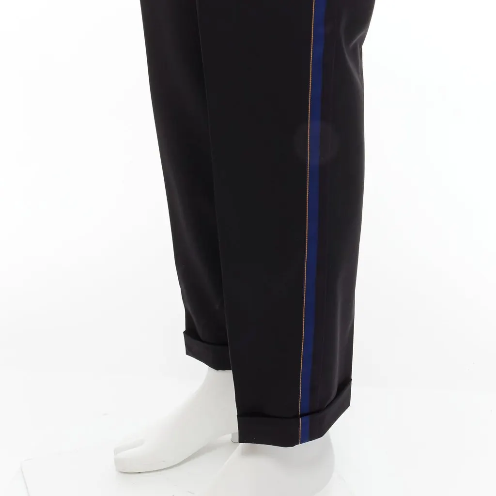 Alexander McQueen Trimmed Trousers Black Wool Very good - Back View