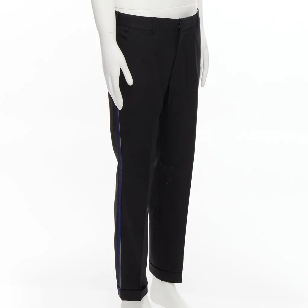Alexander McQueen Trimmed Trousers Black Wool Very good - Model View