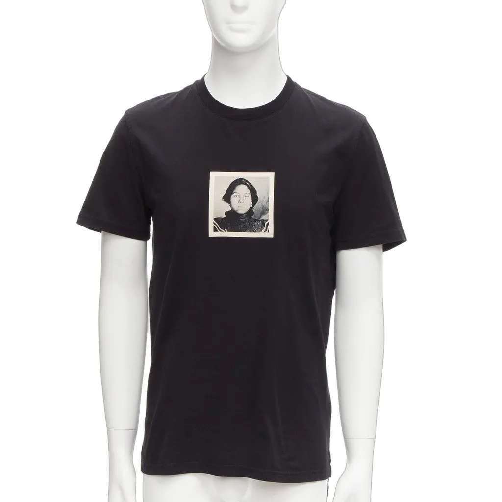 Givenchy Portrait Print Shirt Black Cotton Good - Front View