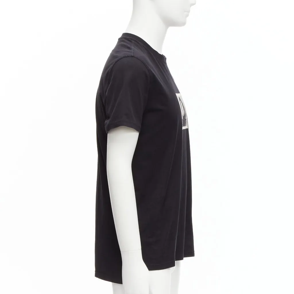 Givenchy Portrait Print Shirt Black Cotton Good - Model View