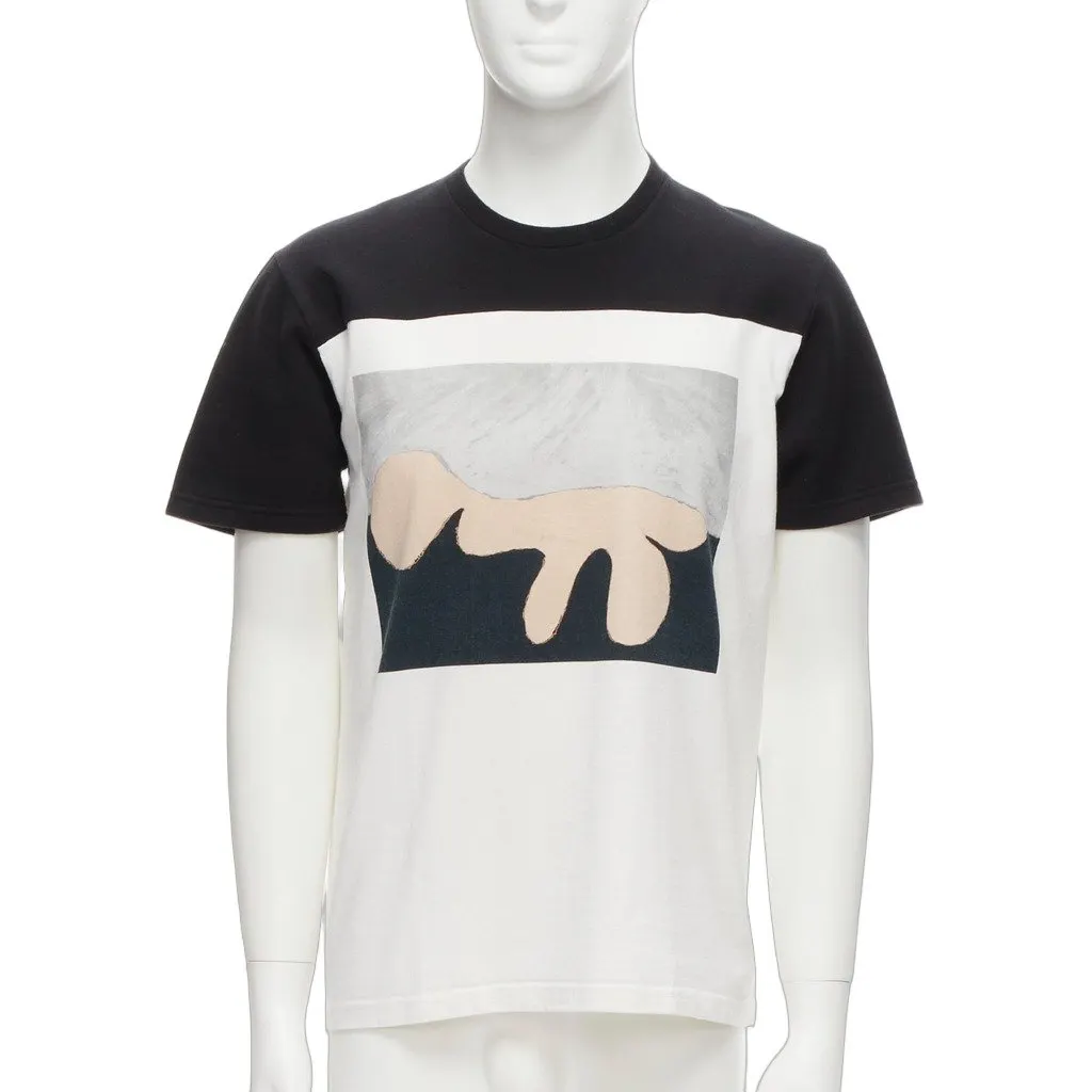 Marni Abstract Portrait Top White Cotton Very good - Front View