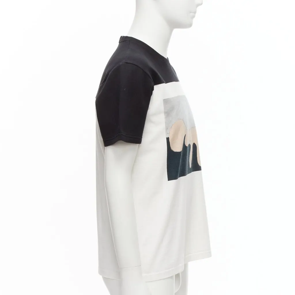 Marni Abstract Portrait Top White Cotton Very good - Model View