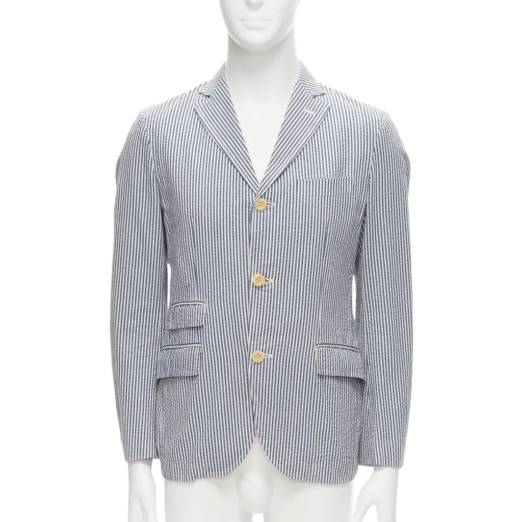 Junya Watanabe Striped Cotton Blazer