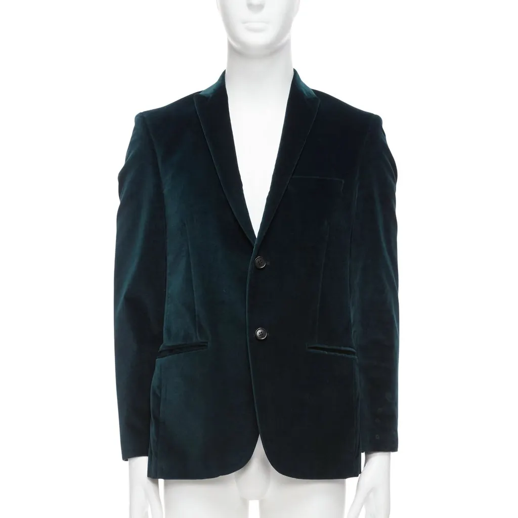 Kenzo Velvet Fit Blazer Green Velvet Good - Front View