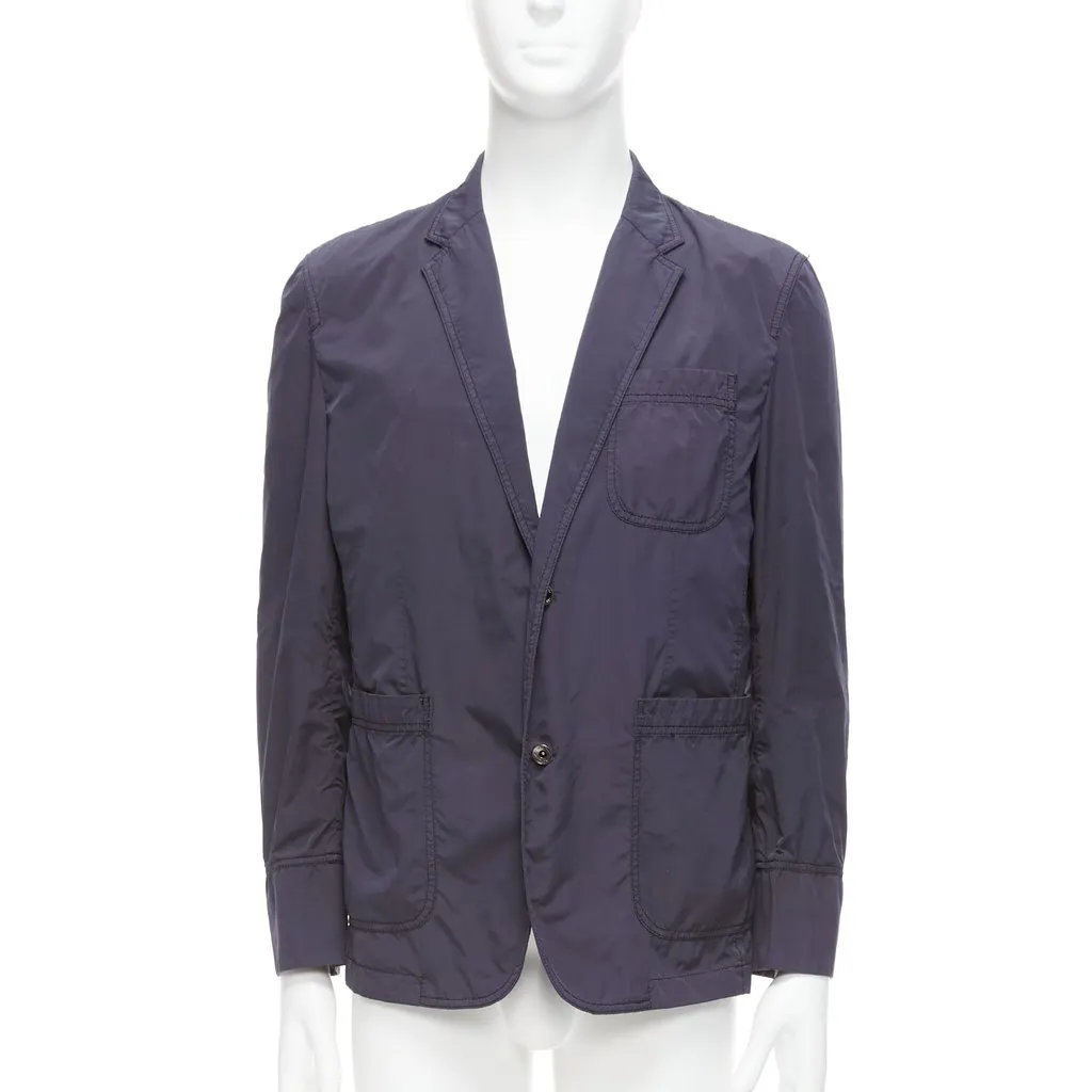 S.T. Dupont Overstitched Blazer Grey Polyester Fair - Inside View