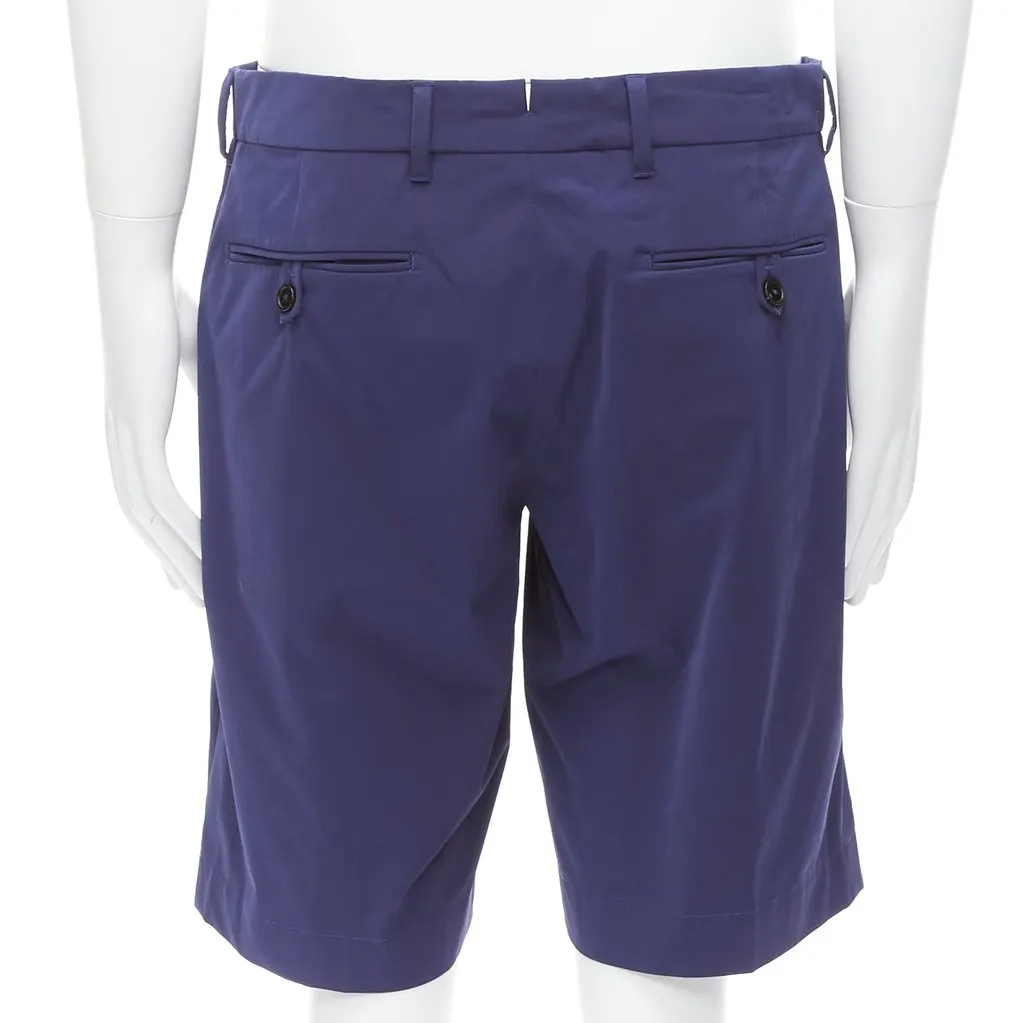 Prada Shiny Bermuda Shorts Blue Very good - Box View