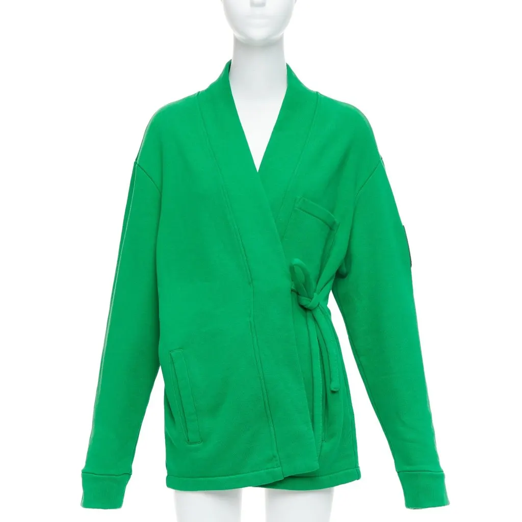 Ambush Kimono Sweatshirt Green Cotton Very good - Front View