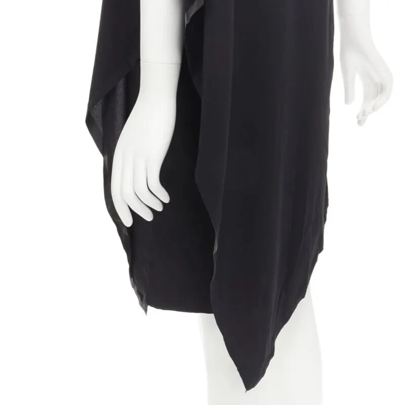 Maison Martin Margiela Bonded Cape Dress Black Very good - Back View