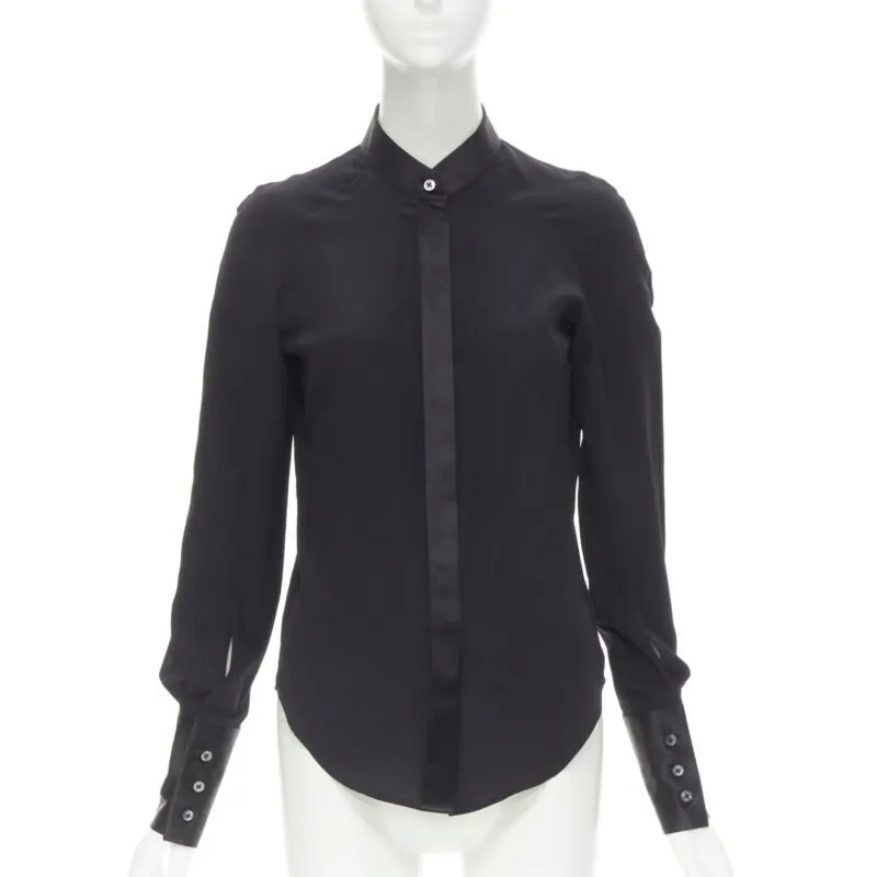 Maison Margiela Reversed Cuff Shirt Black Cotton Never worn - Front View
