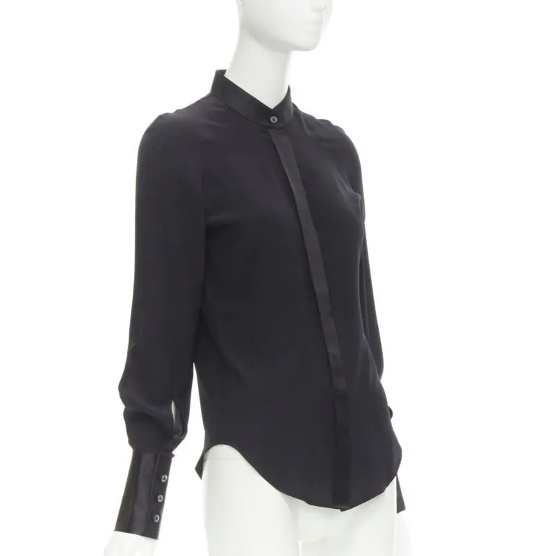Maison Margiela Reversed Cuff Shirt Black Cotton Never worn - Inside View
