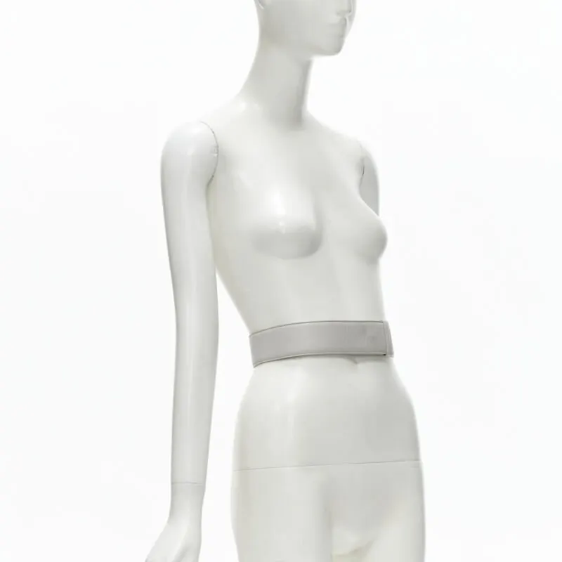 Jil Sander Medusa Chain Black Belt Grey Leather Very good - Inside View