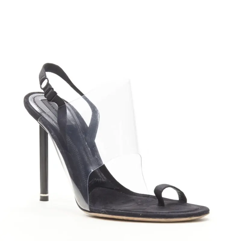 Alexander Wang PVC Sling Mules Black Plastic Very good - Front View