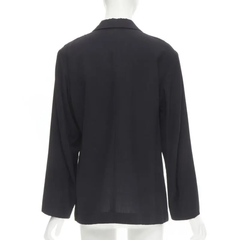 Issey Miyake Relaxed Casual Blazer Black Wool Never worn - Box View