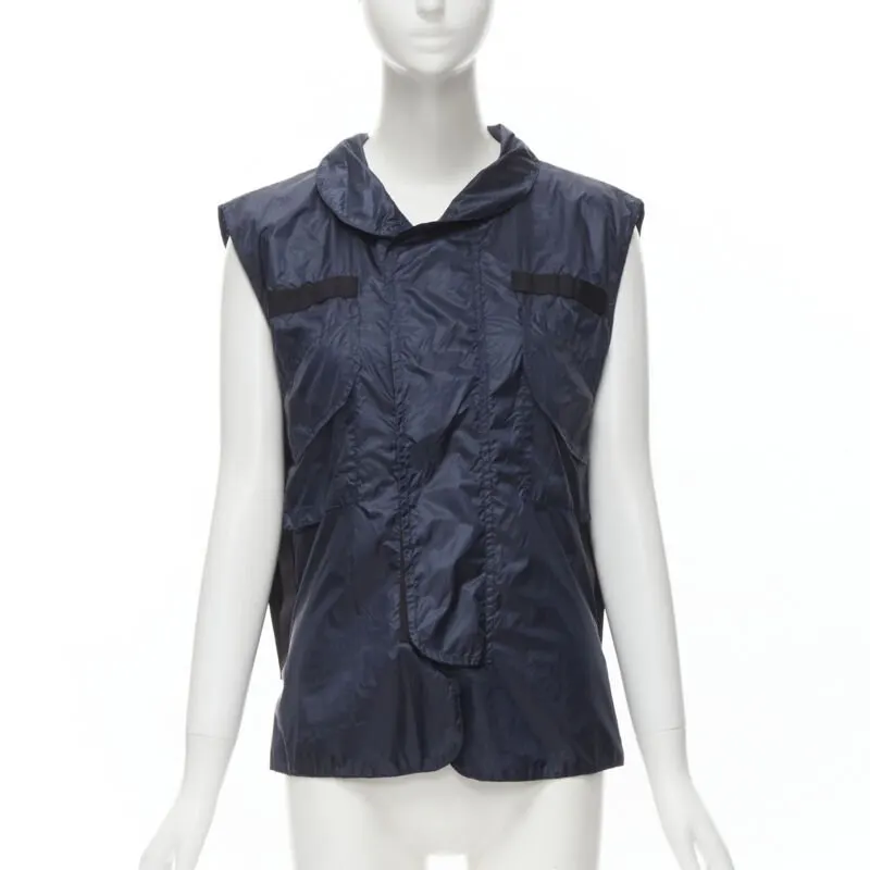 Sacai Technical Pocket Vest Navy Polyester Never worn - Inside View