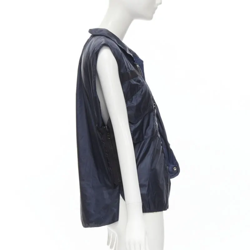 Sacai Technical Pocket Vest Navy Polyester Never worn - Box View