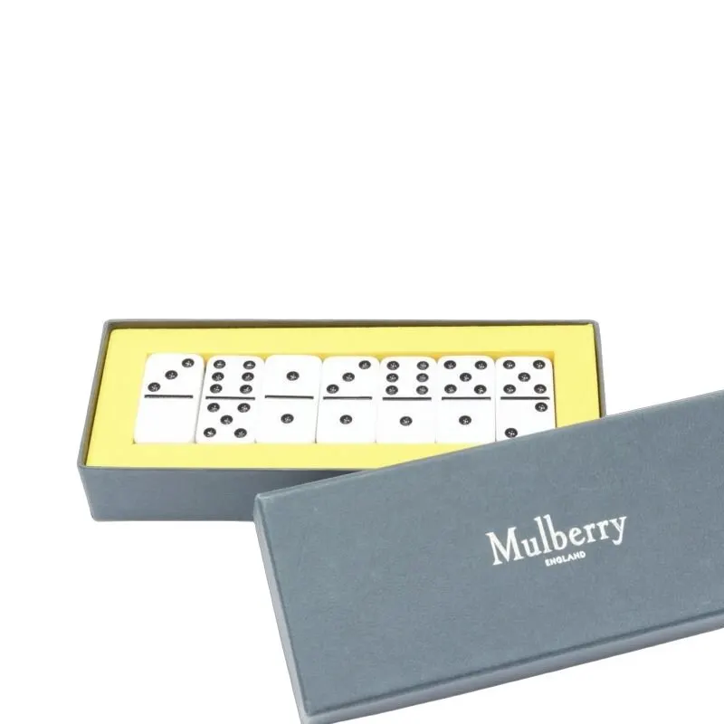 Mulberry Dominoes Game Set White Very good - Front View