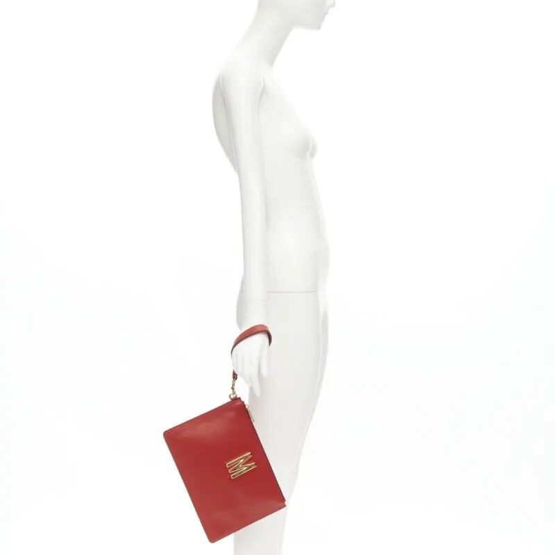 Moschino Vegetable Moon Bag Red Leather Very good - Back View