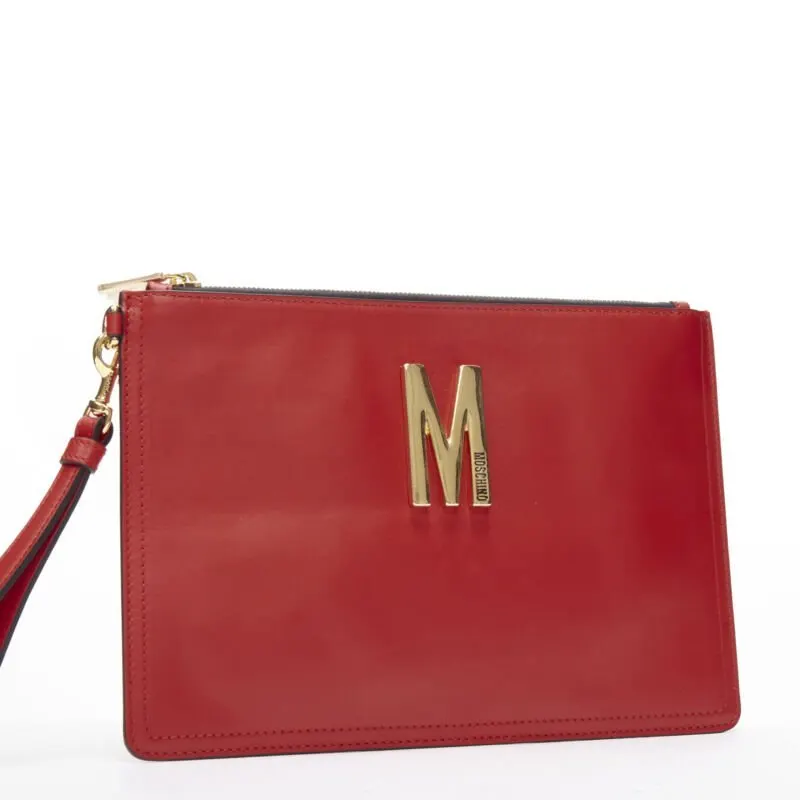 Moschino Vegetable Moon Bag Red Leather Very good - Inside View