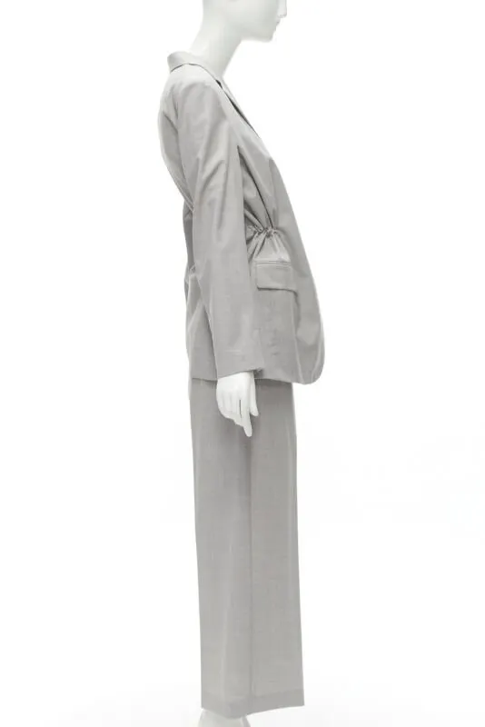 Theory Grey Drawstring Pants Set Grey Wool Never worn - Box View