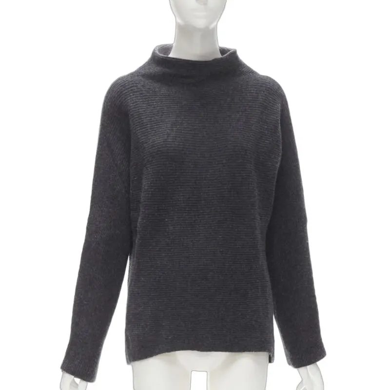 Vince Mock Neck Sweater Grey Wool Never worn - Front View