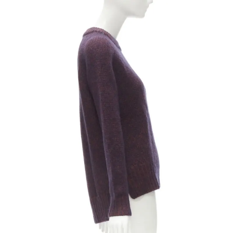 Theory Mohair Knit Sweater Brown Wool Never worn - Model View