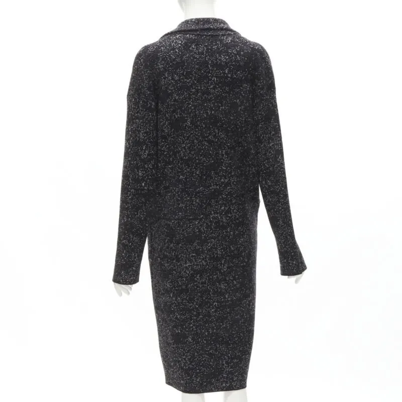 Theory Grey Knitted Robe Coat Grey Wool Never worn - Box View