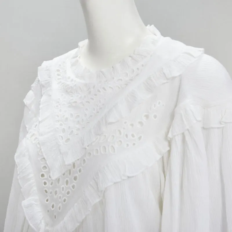 Isabel Marant Eyelet Boho Dress White Cotton Never worn - Back View