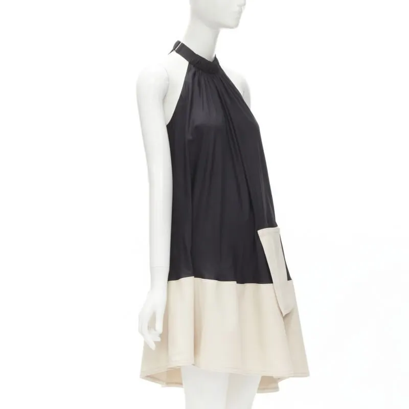 Tibi Patch Pocket Dress Black Polyester Never worn - Inside View