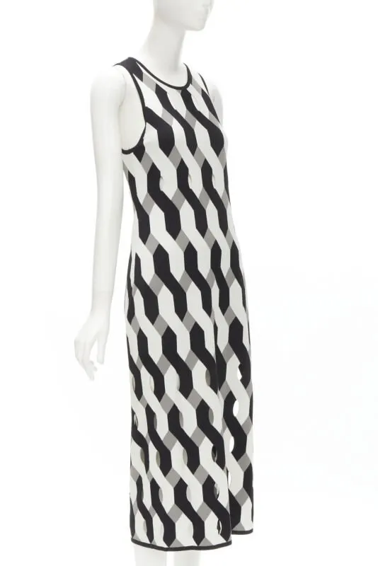 Rag & Bone Geometric Cut Dress Grey Polyester Very good - Inside View