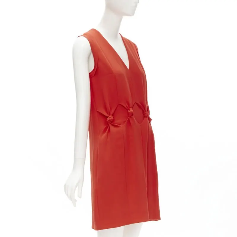 Victoria Beckham Knot Detail Dress Red Polyester Never worn - Inside View
