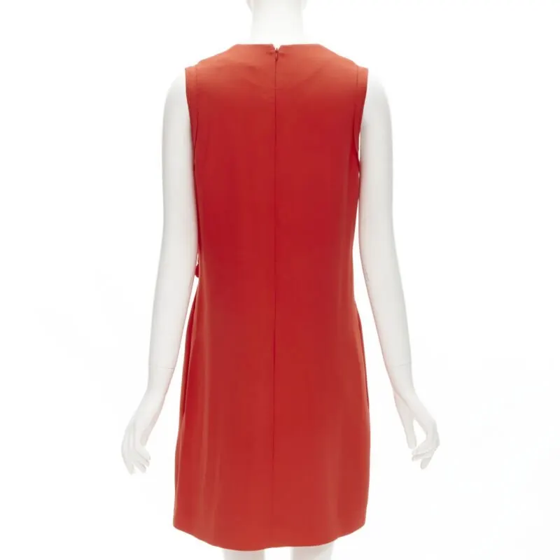 Victoria Beckham Knot Detail Dress Red Polyester Never worn - Box View