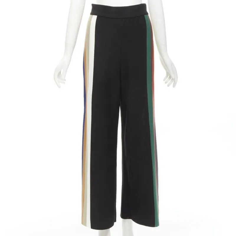 Akira Naka Stripe Knit Pants Black Polyester Never worn - Inside View