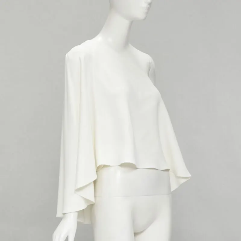 Roland Mouret Draped Cascade Top White Viscose Very good - Inside View