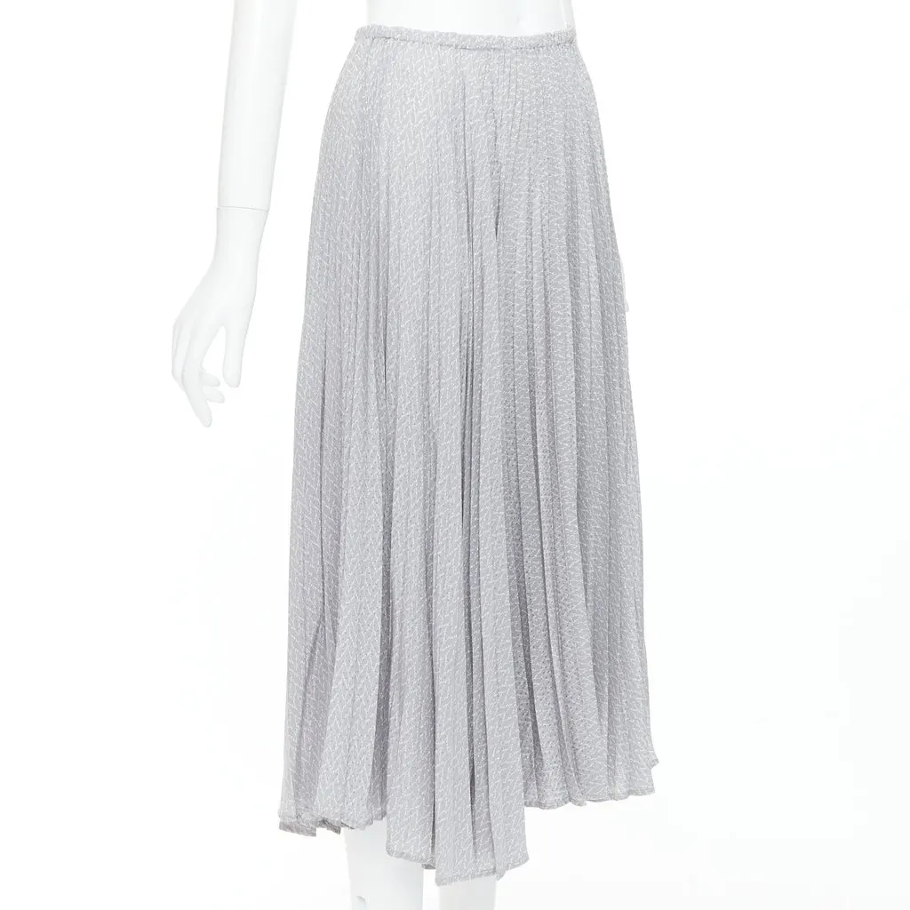 Fendi Grey Silk Skirt Grey Silk Very good - Inside View