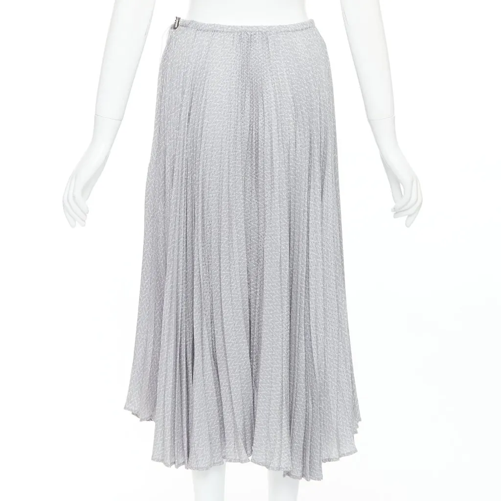 Fendi Grey Silk Skirt Grey Silk Very good - Box View