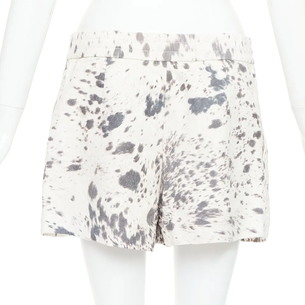 3.1 Phillip Lim Cow Print Shorts Ecru Leather Very good - Box View