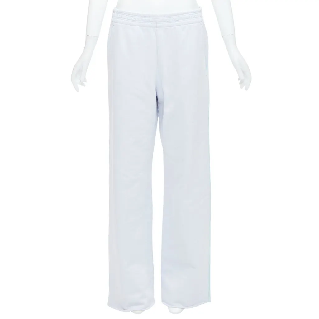 Acne Studios Contrast Stitch Pants Blue Cotton Very good - Front View
