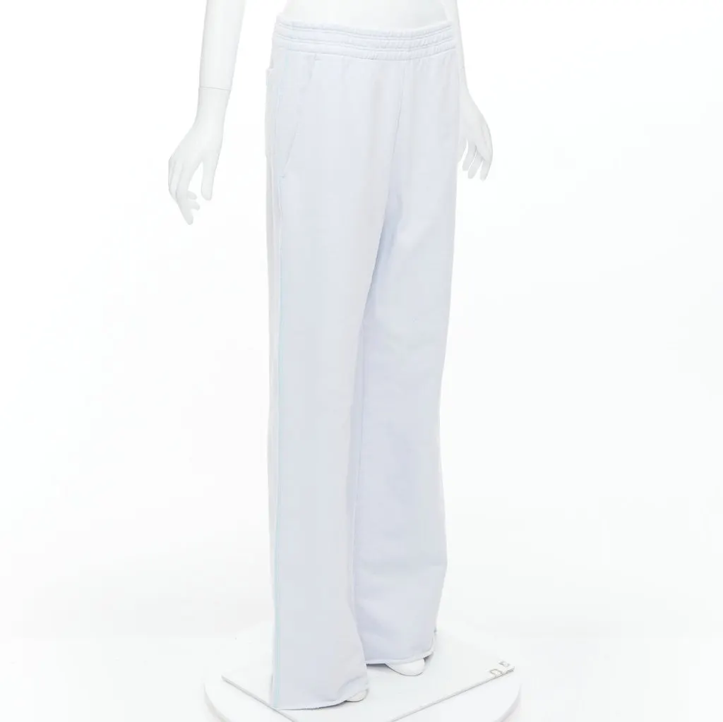 Acne Studios Contrast Stitch Pants Blue Cotton Very good - Inside View