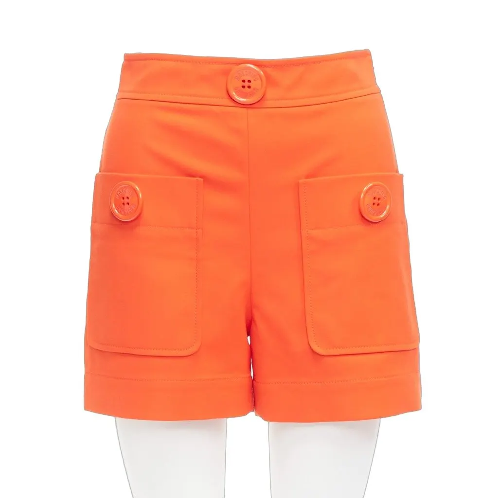 Moschino برتقالي Button شورت