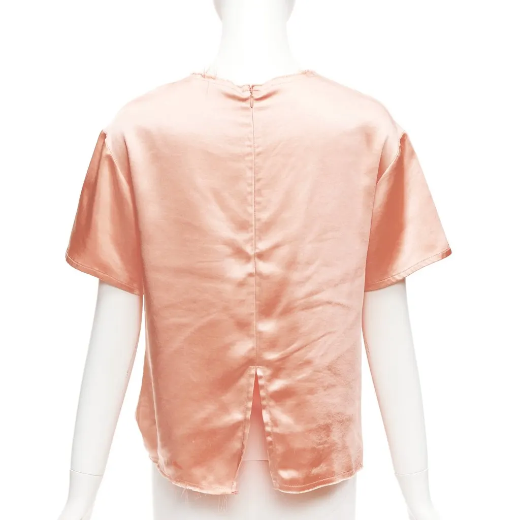 Rejina Pyo Satin Knot Top Pink Polyester Good - Box View