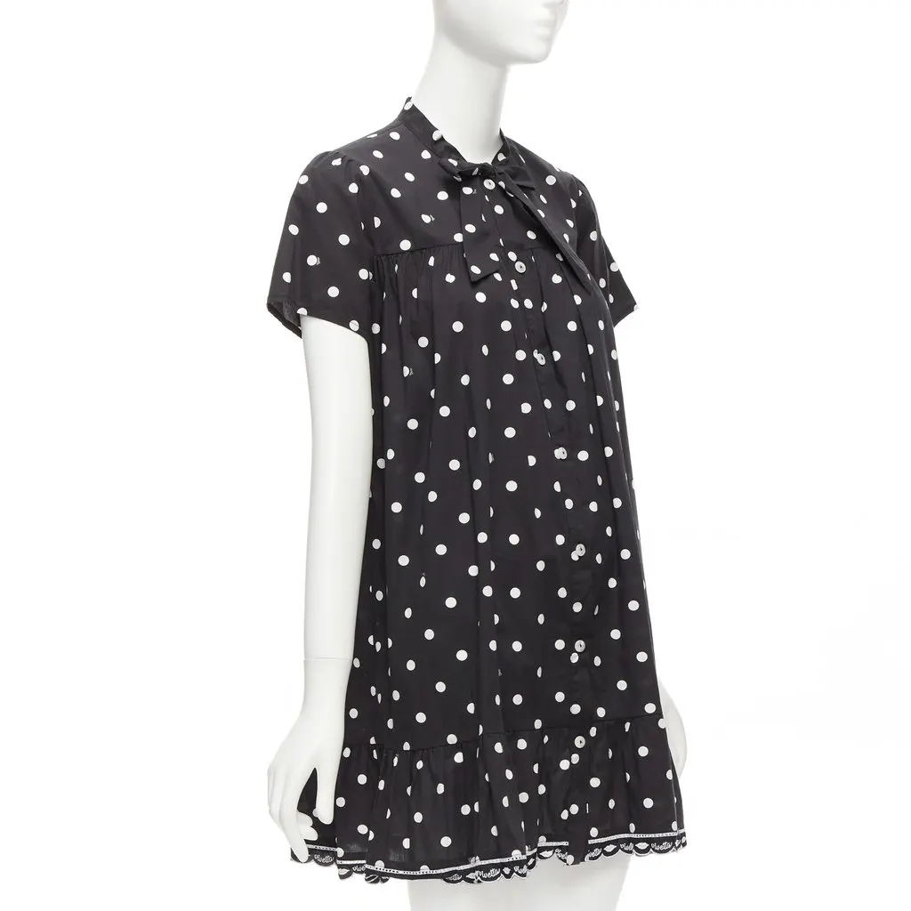 Vivetta Polka Dot Sundress Black Cotton Never worn - Inside View