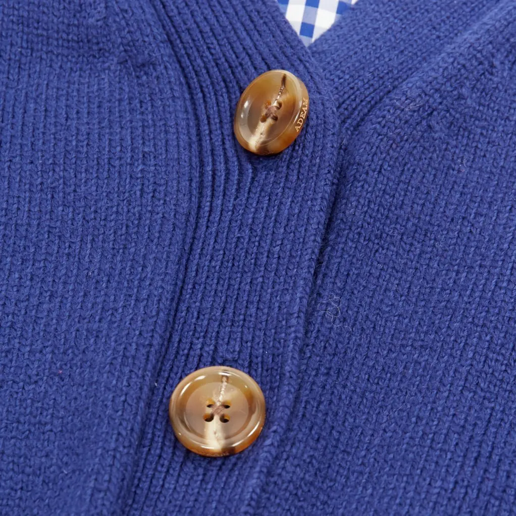Adeam Ruffle Back Cardigan Blue Cotton Never worn - Back View