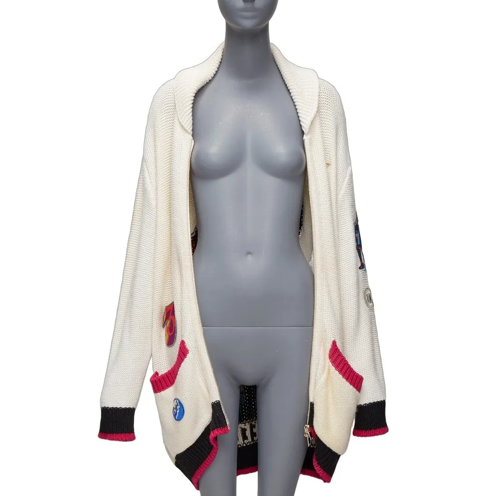 Red Valentino Blue Leather Leather Jacket Blue Leather Fair - Front View