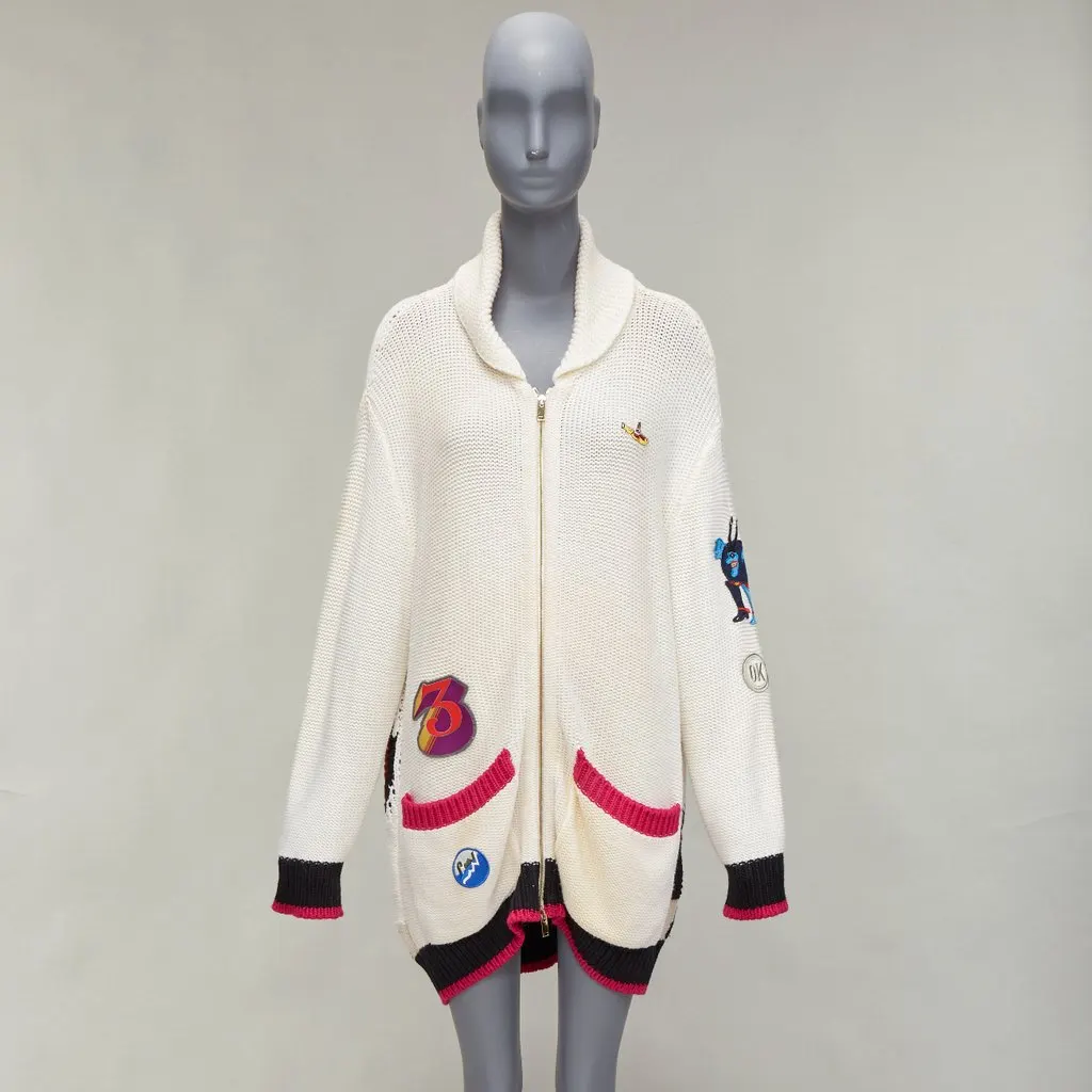 Red Valentino Blue Leather Leather Jacket Blue Leather Fair - Back View